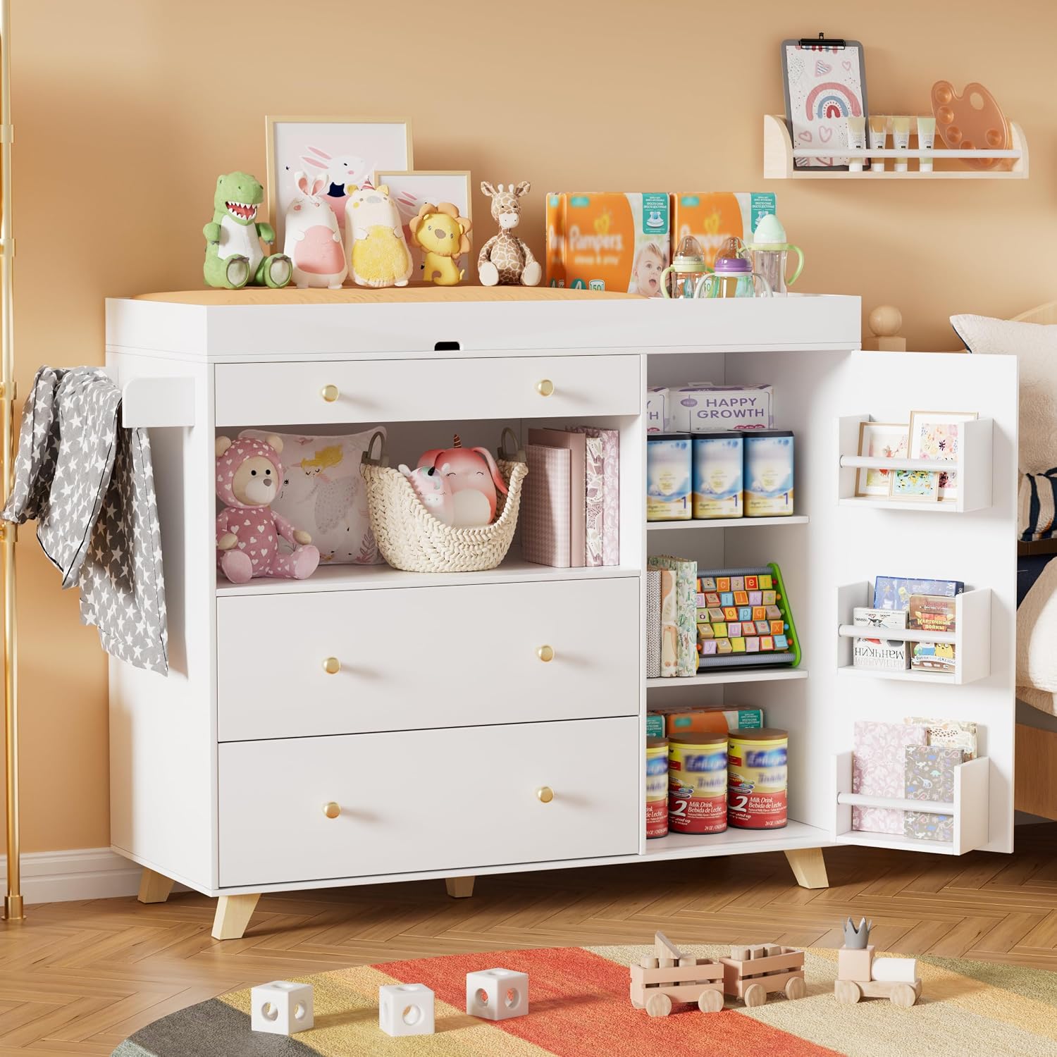 Baby Changing Table, Modern Di - Baby Nursery Drawers review and price