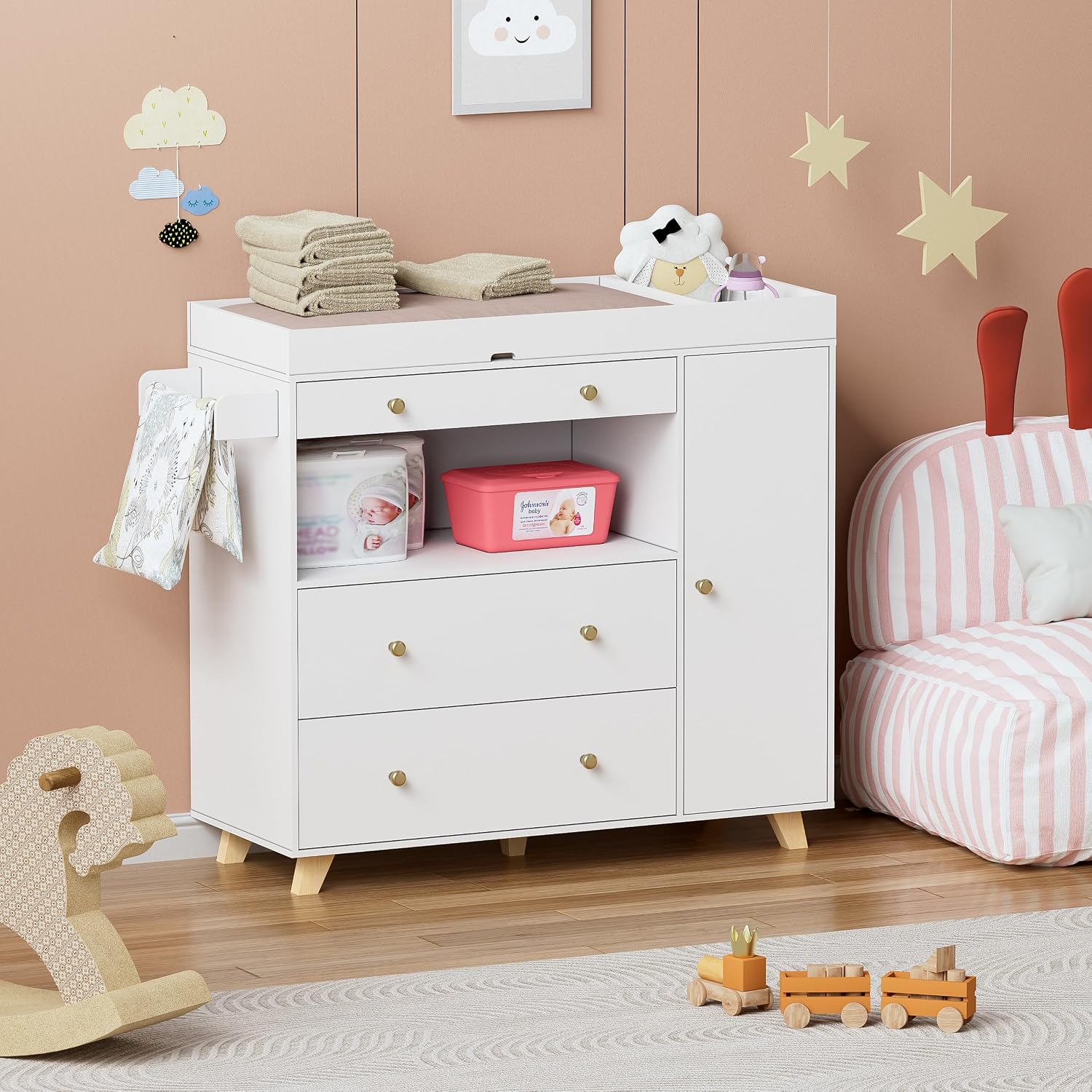 Baby Changing Table, Modern Di - Baby Nursery Drawers review and price