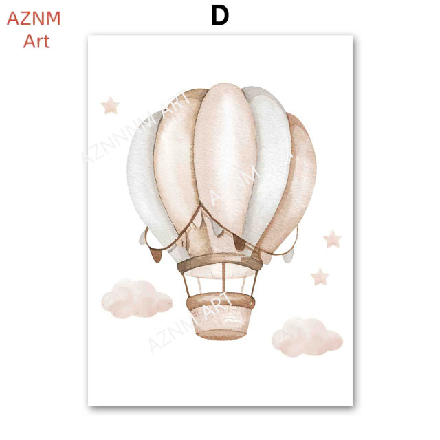 Elephant Balloon Rainbow Moon  - Baby Nursery Art review and price