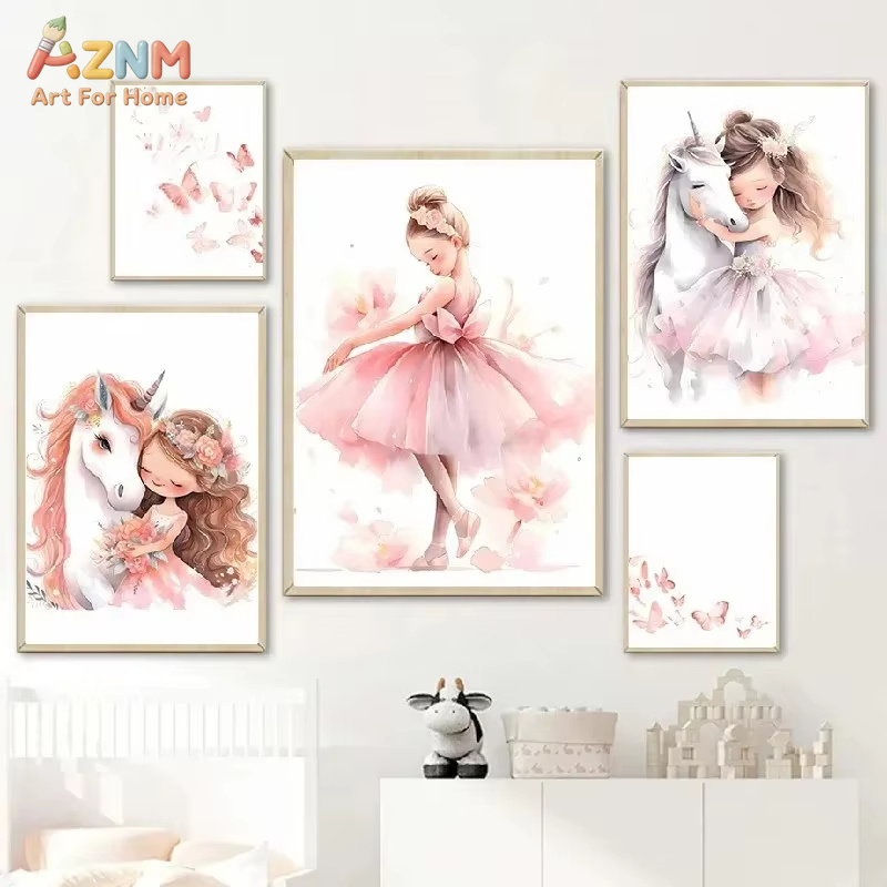 1PC,Pink Ballerina Girl Unicor - Baby Nursery Pink review and price