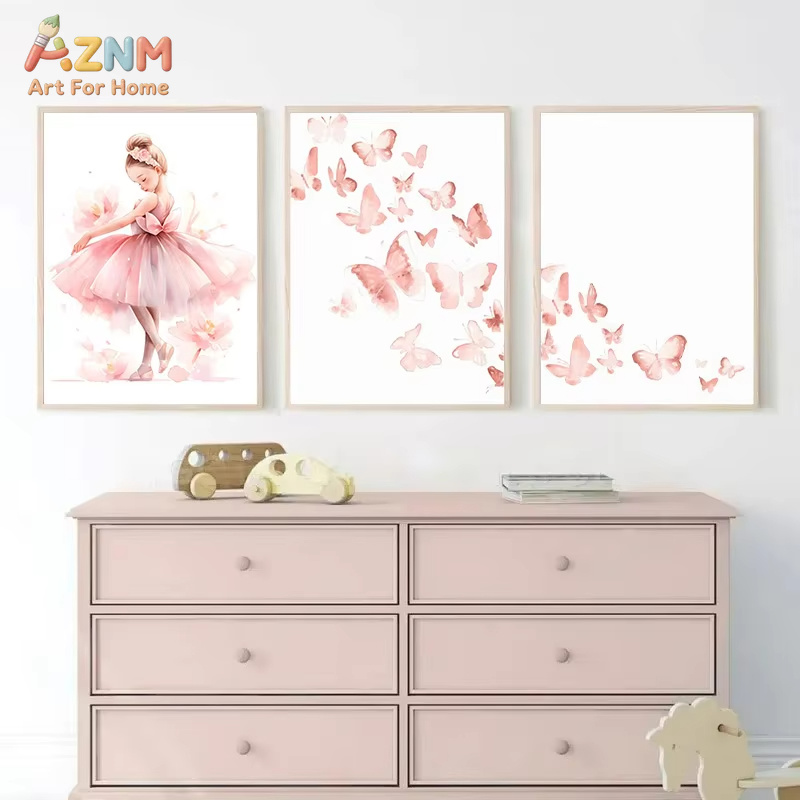1PC,Pink Ballerina Girl Unicor - Baby Nursery Pink review and price