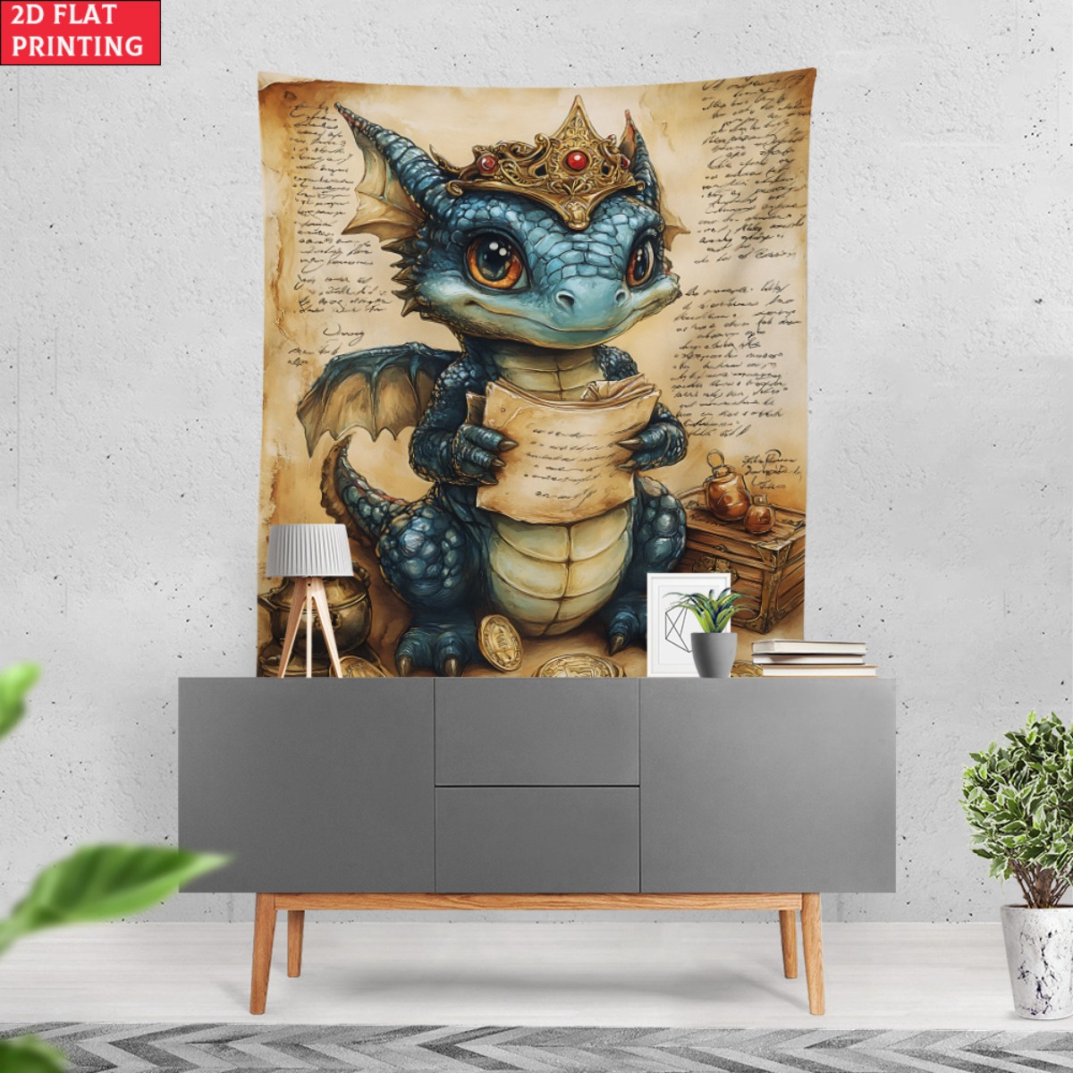 Dragon baby crown treasure fan - Baby Nursery Art review and price