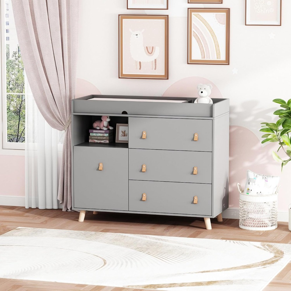 Baby Dresser Changing Table, T - Baby Nursery Drawers review and price