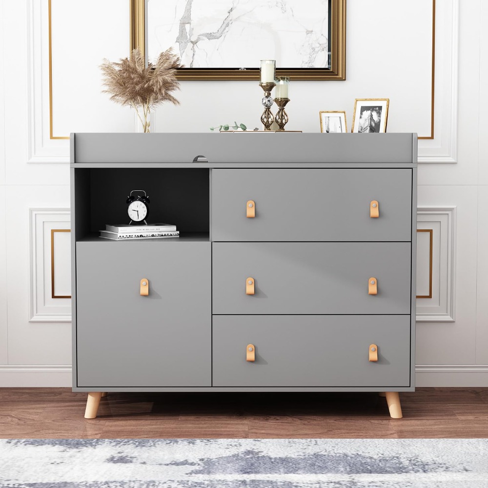 Baby Dresser Changing Table, T - Baby Nursery Drawers review and price