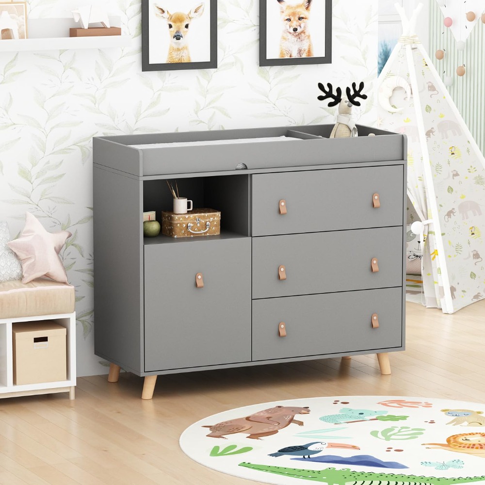 Baby Dresser Changing Table, T - Baby Nursery Drawers review and price