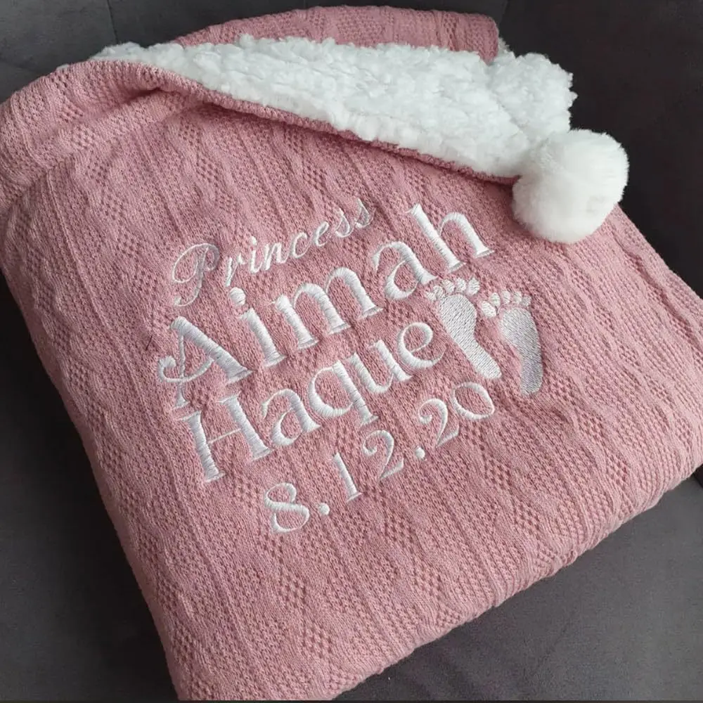Personalized Baby Blanket with - Baby Nursery Embroidery review and price
