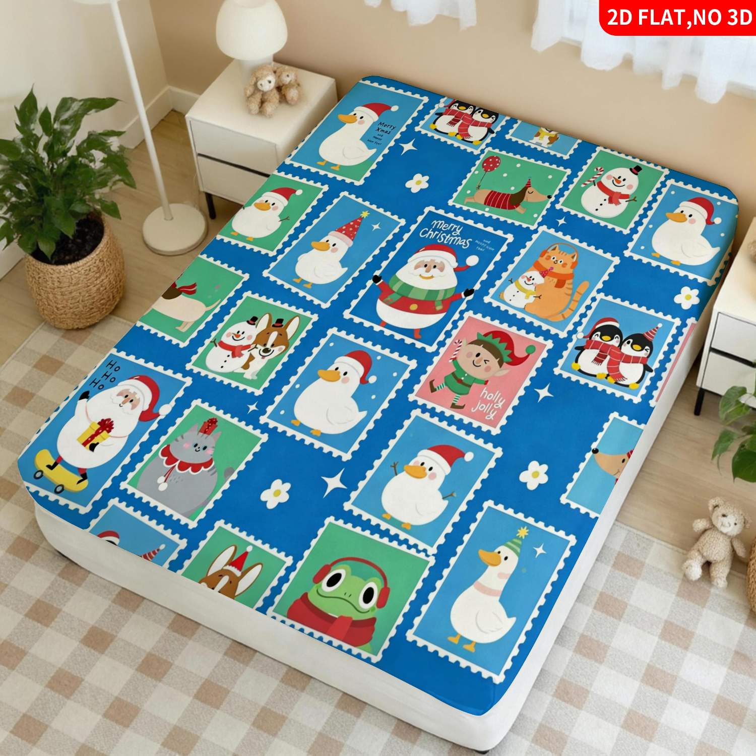 Christmas Animal Stamp Pattern - Baby Nursery Animal Theme review and price
