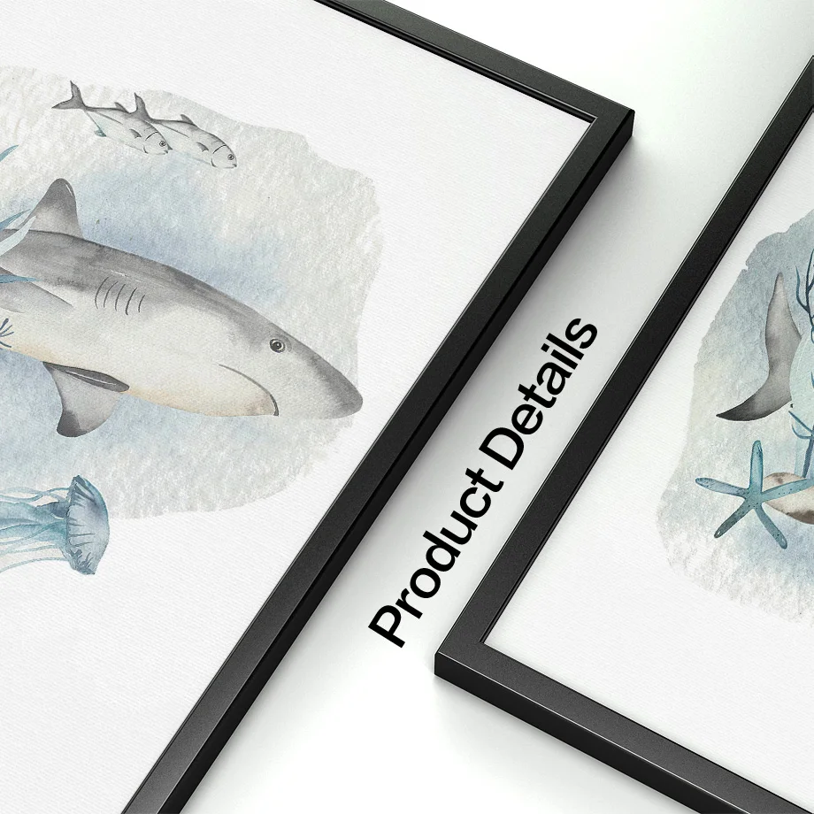 Posters And Prints Whale Fish  - Baby Nursery Animal Prints review and price