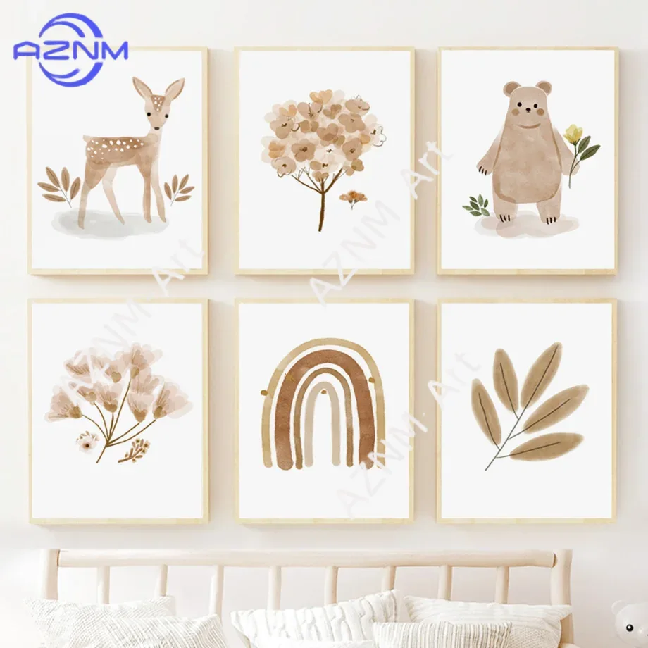 Boho Nursery Wall Art Canvas - - Baby Nursery Art review and price