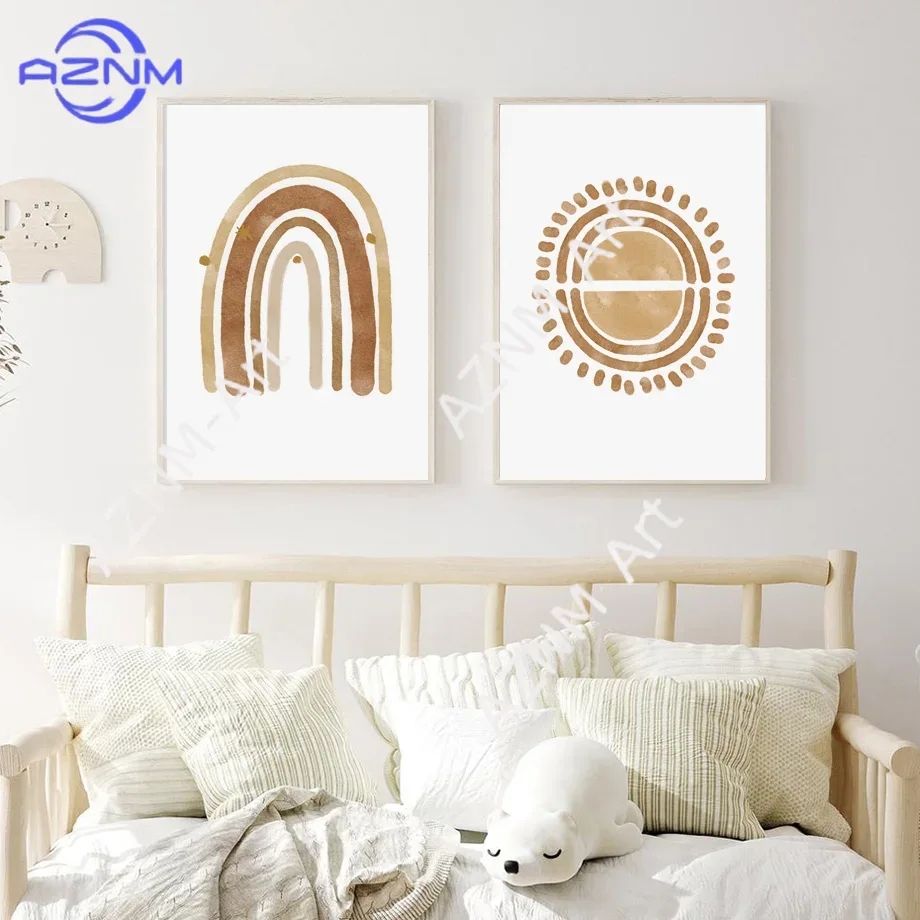 Boho Nursery Wall Art Canvas - - Baby Nursery Art review and price