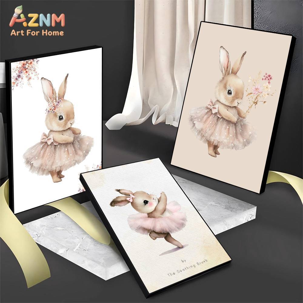 AZNM Watercolor Ballerina Bunn - Baby Nursery Pink review and price