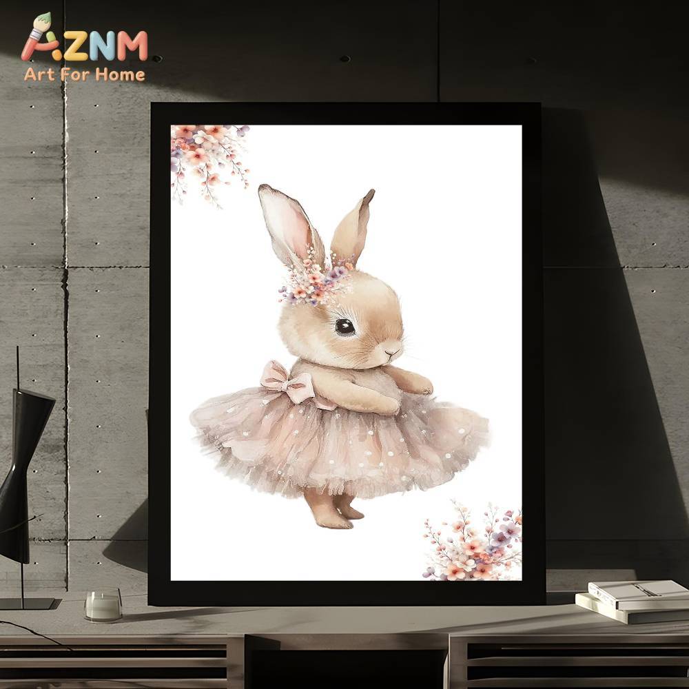 AZNM Watercolor Ballerina Bunn - Baby Nursery Pink review and price