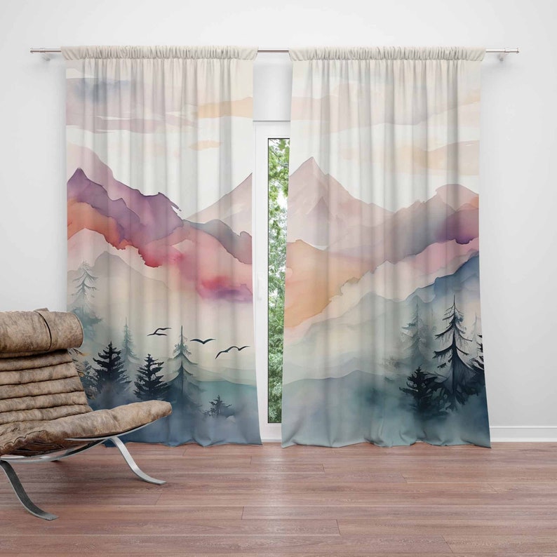 Mountain Forest Nursery Curtai - Baby Nursery Blackout Curtains review and price