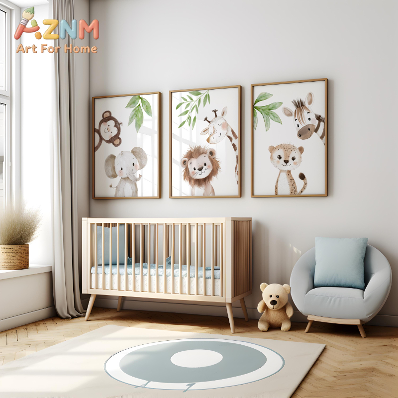 1Pc/3Pcs Safari Animal Nursery - Baby Nursery Animal Theme review and price