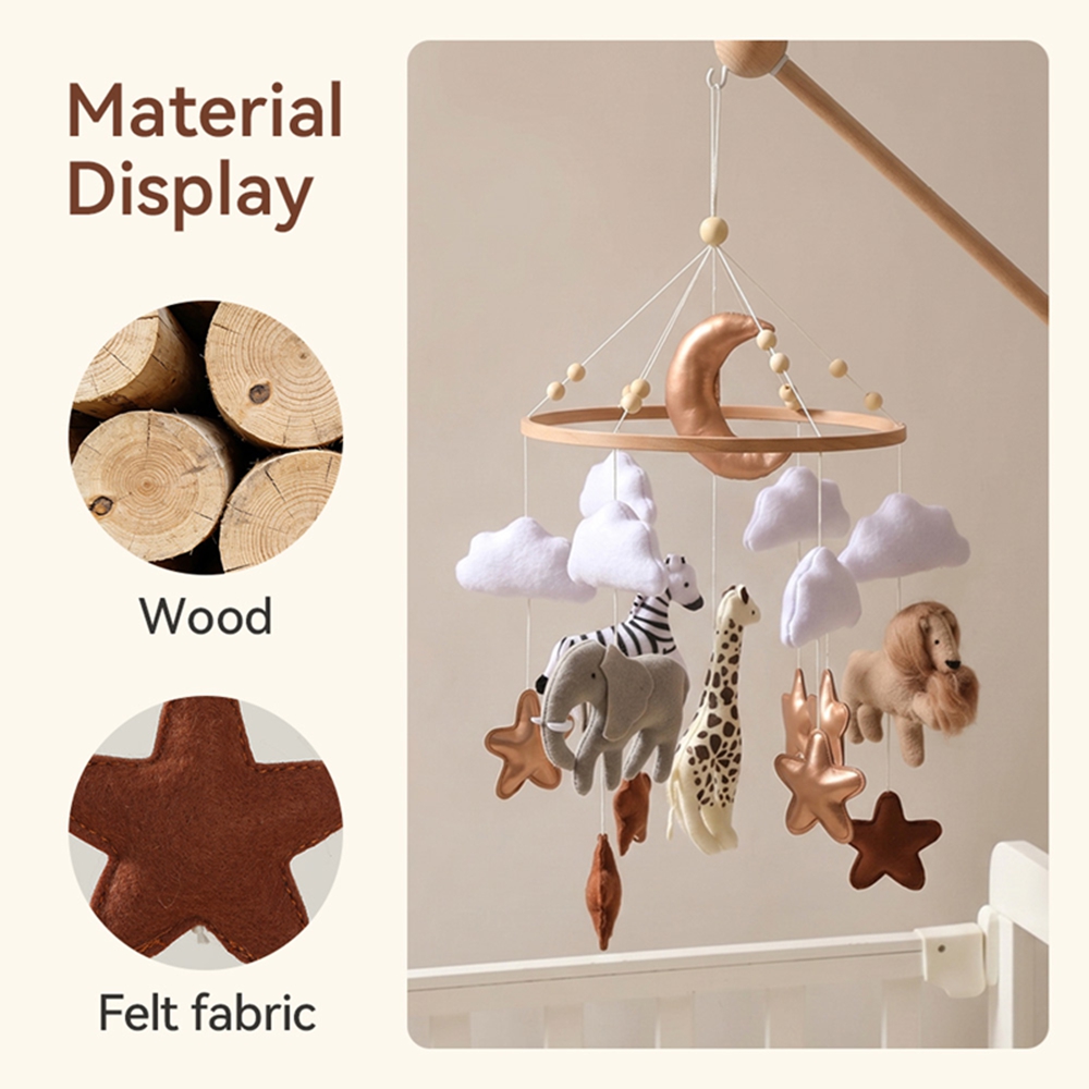 Wooden Bed Bell Baby Crib Mobi - Baby Nursery Game review and price