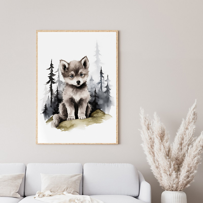 1pc frameless Canvas Painting  - Baby Nursery Animal Prints review and price