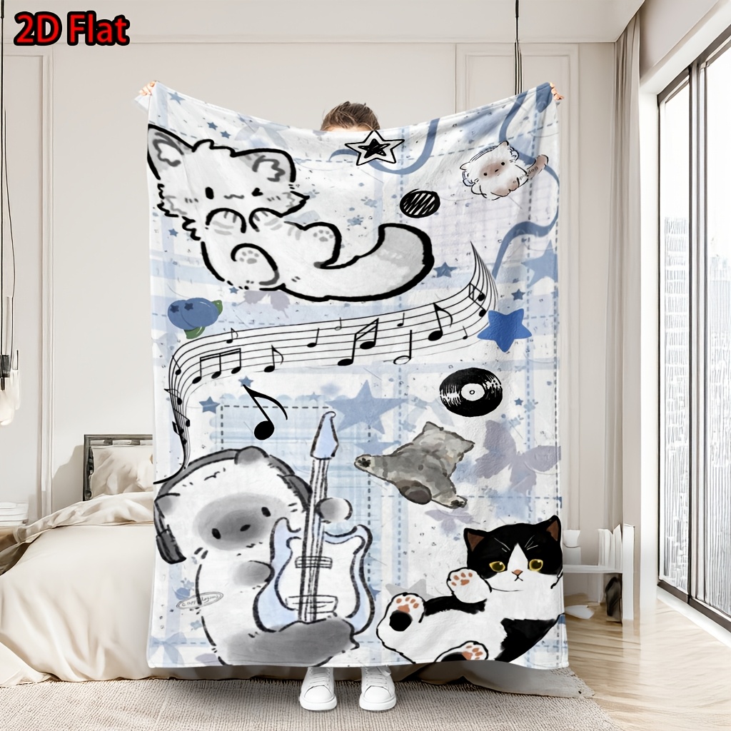 Cute Cartoon Cat Bear Music Th - Baby Nursery Animal Theme review and price