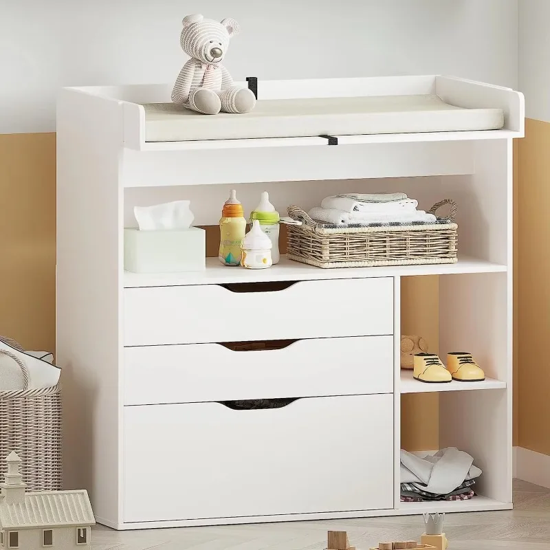 Contemporary minimalist MDF wh - Baby Nursery Drawers review and price