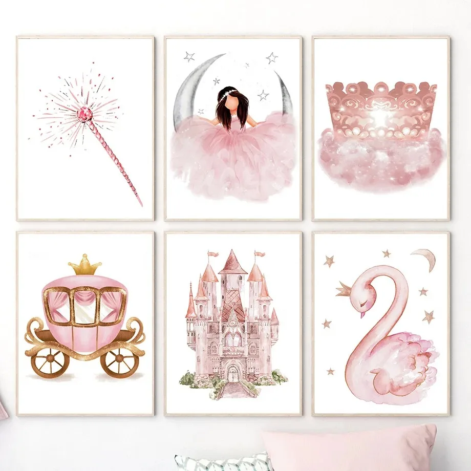 （2D Canvas painting） Canvas Pa - Baby Nursery Pink review and price