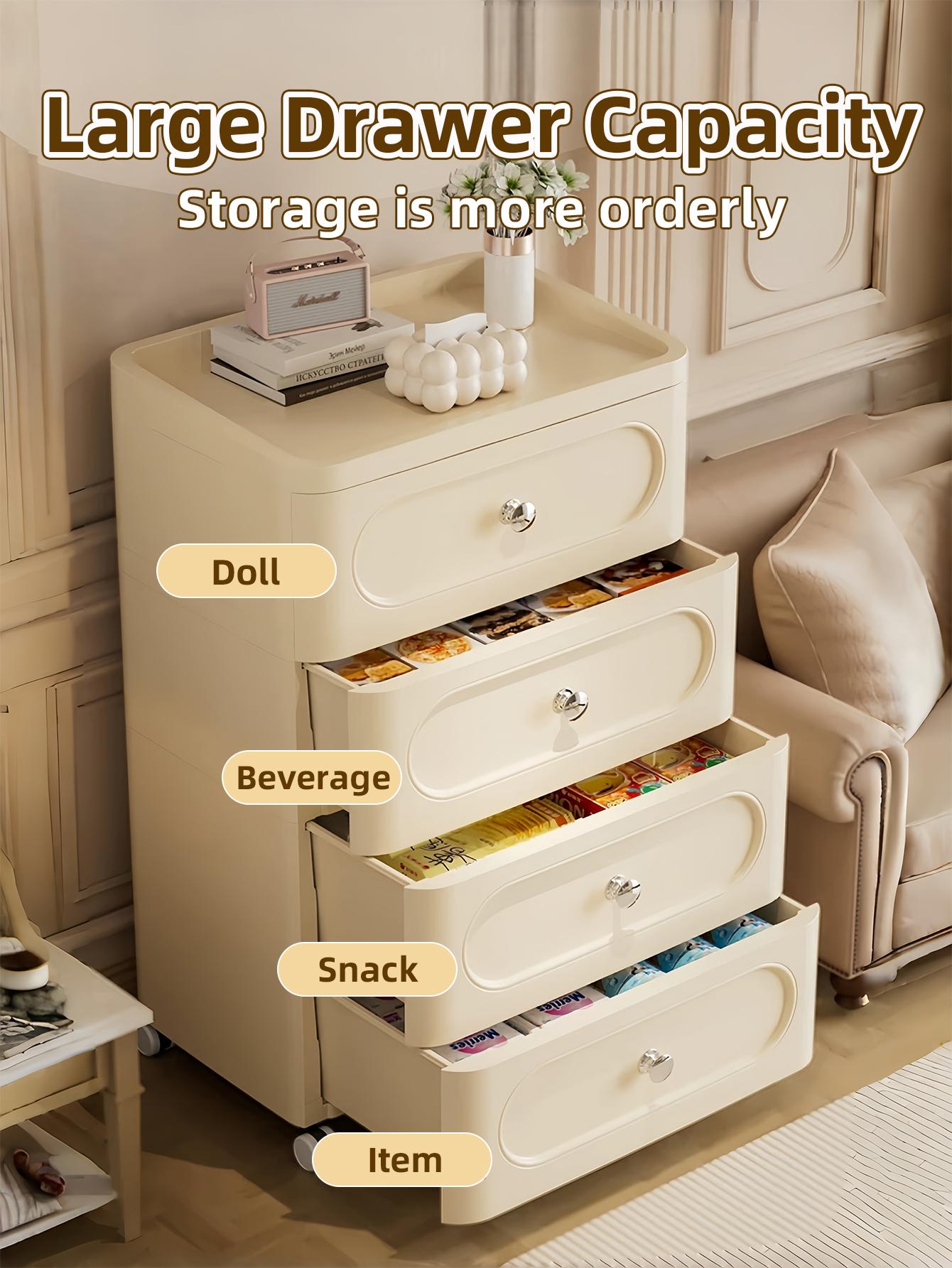 4-Drawer Rectangle Rolling Sto - Baby Nursery Drawers review and price