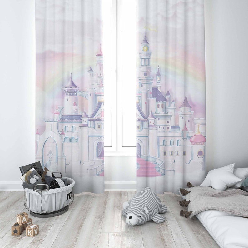 Princess Castle Nursery Curtai - Baby Nursery Blackout Curtains review and price