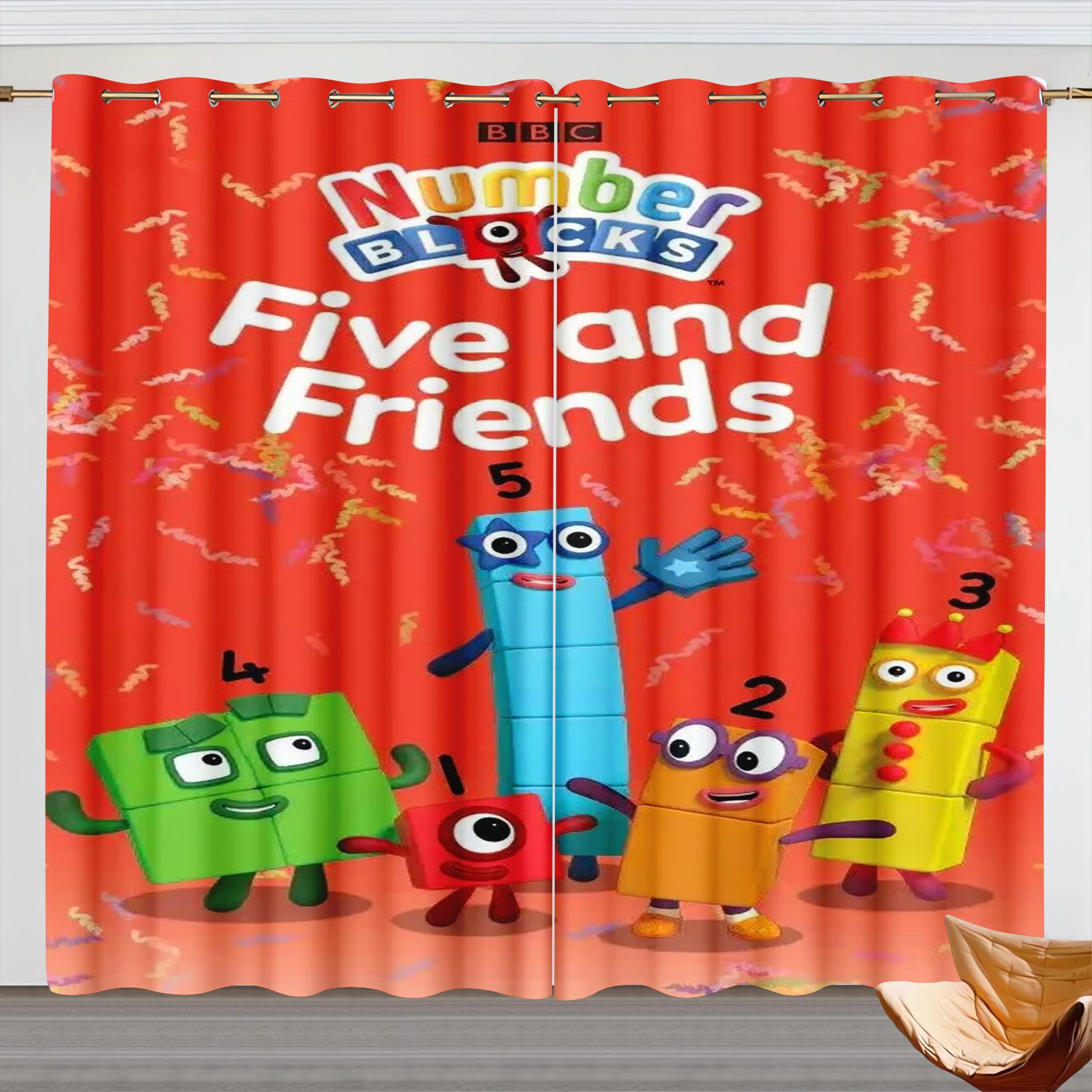 Numberblocks Cartoon Curtains, - Baby Nursery Blackout Curtains review and price
