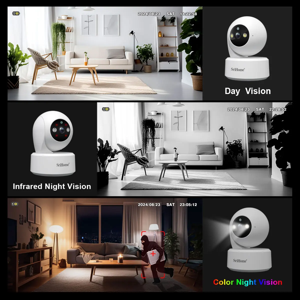 Srihome 5G WiFi Smart IP HD Ca - Baby Nursery Camera review and price