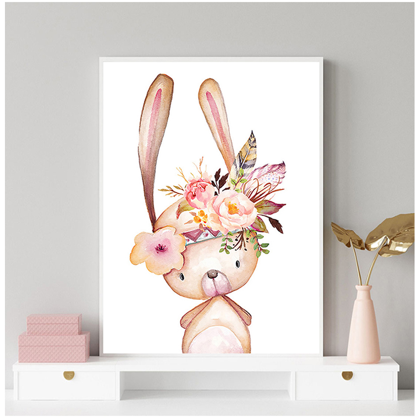 Baby Room Wall Art Canvas Pict - Baby Nursery Animal Prints review and price