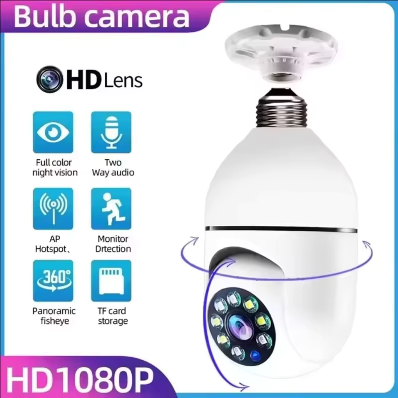 4G WiFi IP Camera E27 Bulb Cam - Baby Nursery Camera review and price