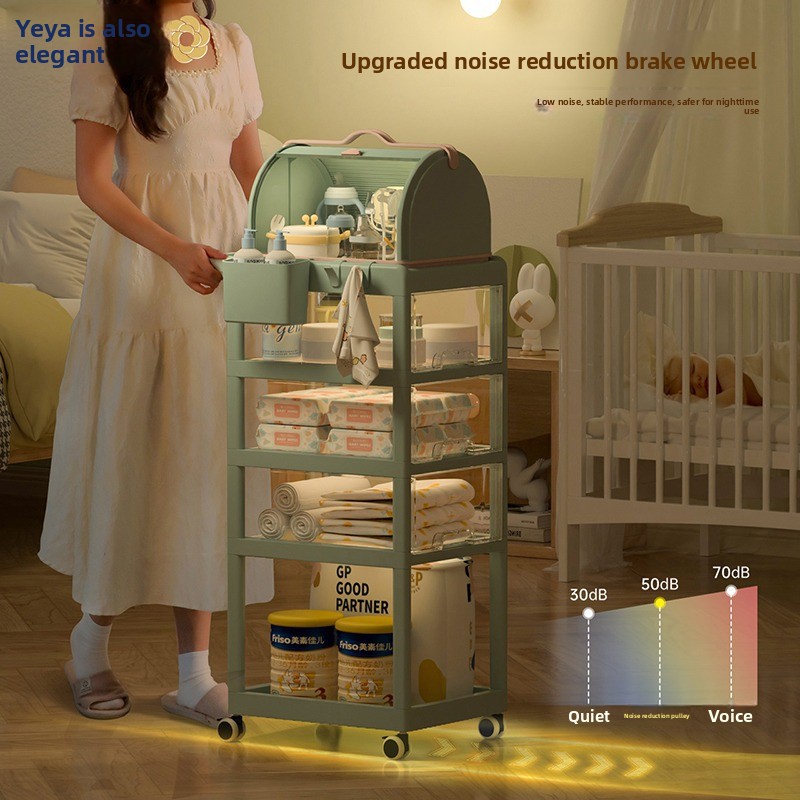Movable Baby Storage Cart Mult - Baby Nursery Cart review and price