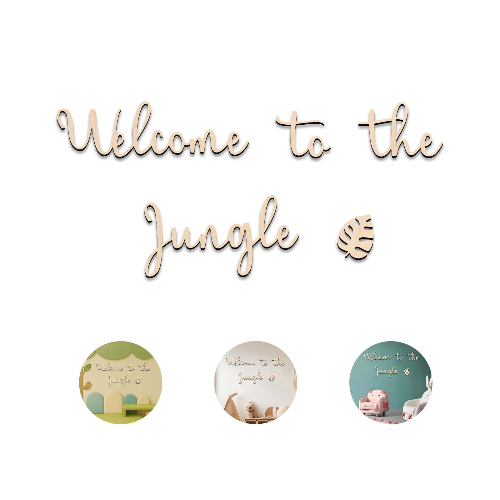 Welcome to the Jungle Wooden S - Baby Nursery Art review and price