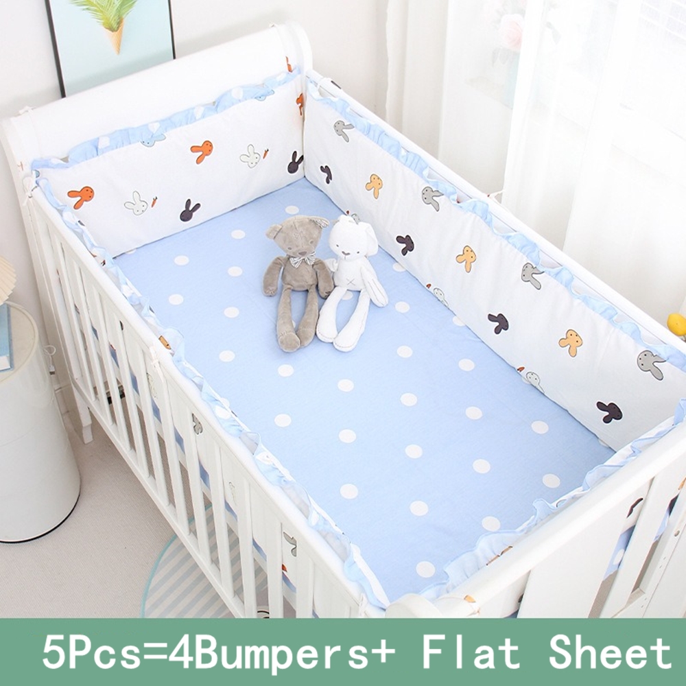 5Pcs Crib Bedding Set Girl Bab - Baby Nursery Animal Prints review and price