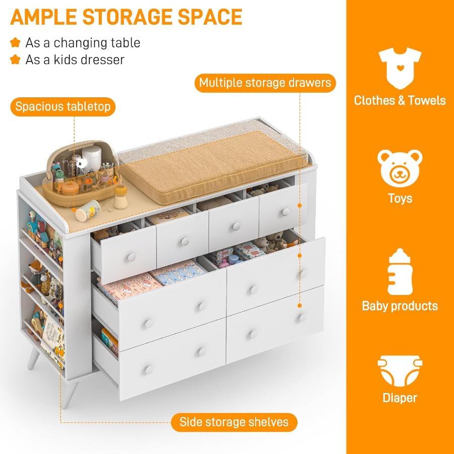 Baby Dresser, Dresser Cabinet  - Baby Nursery Drawers review and price