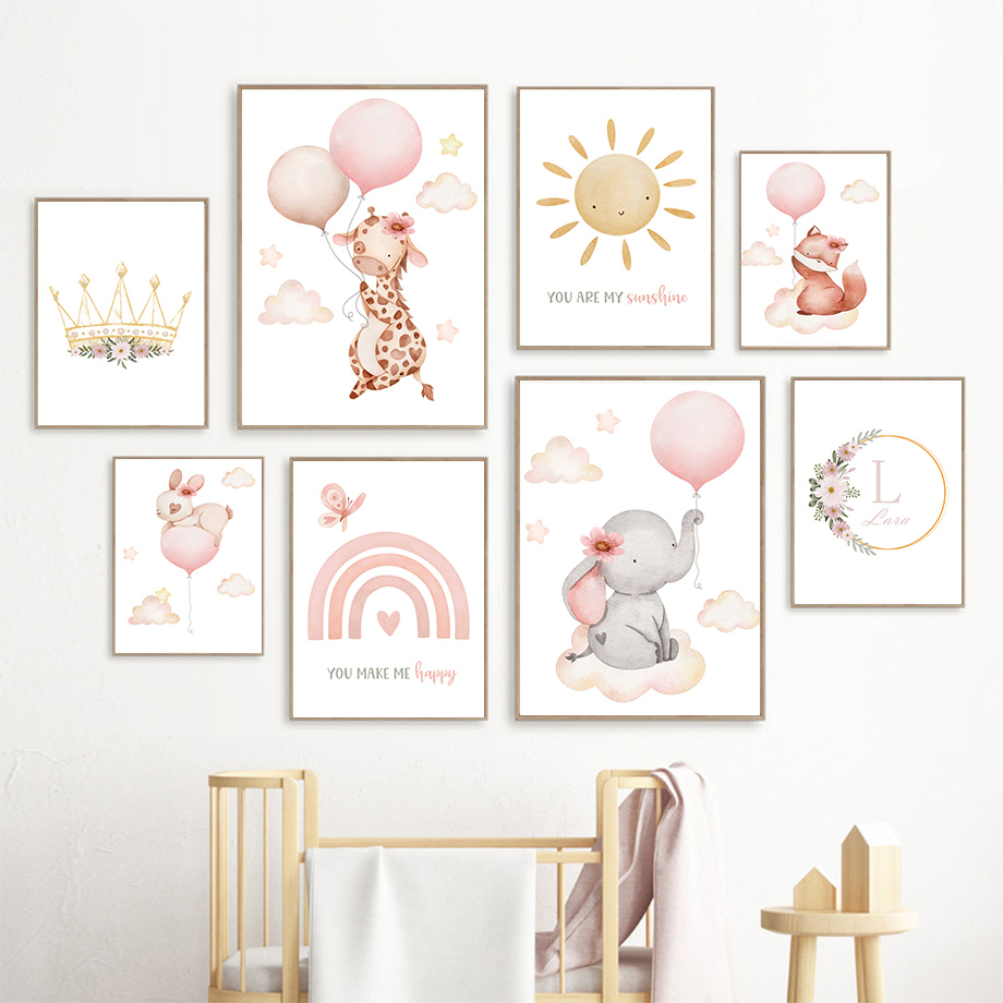 Blush Pink Nursery Wall Art Ba - Baby Nursery Pink review and price