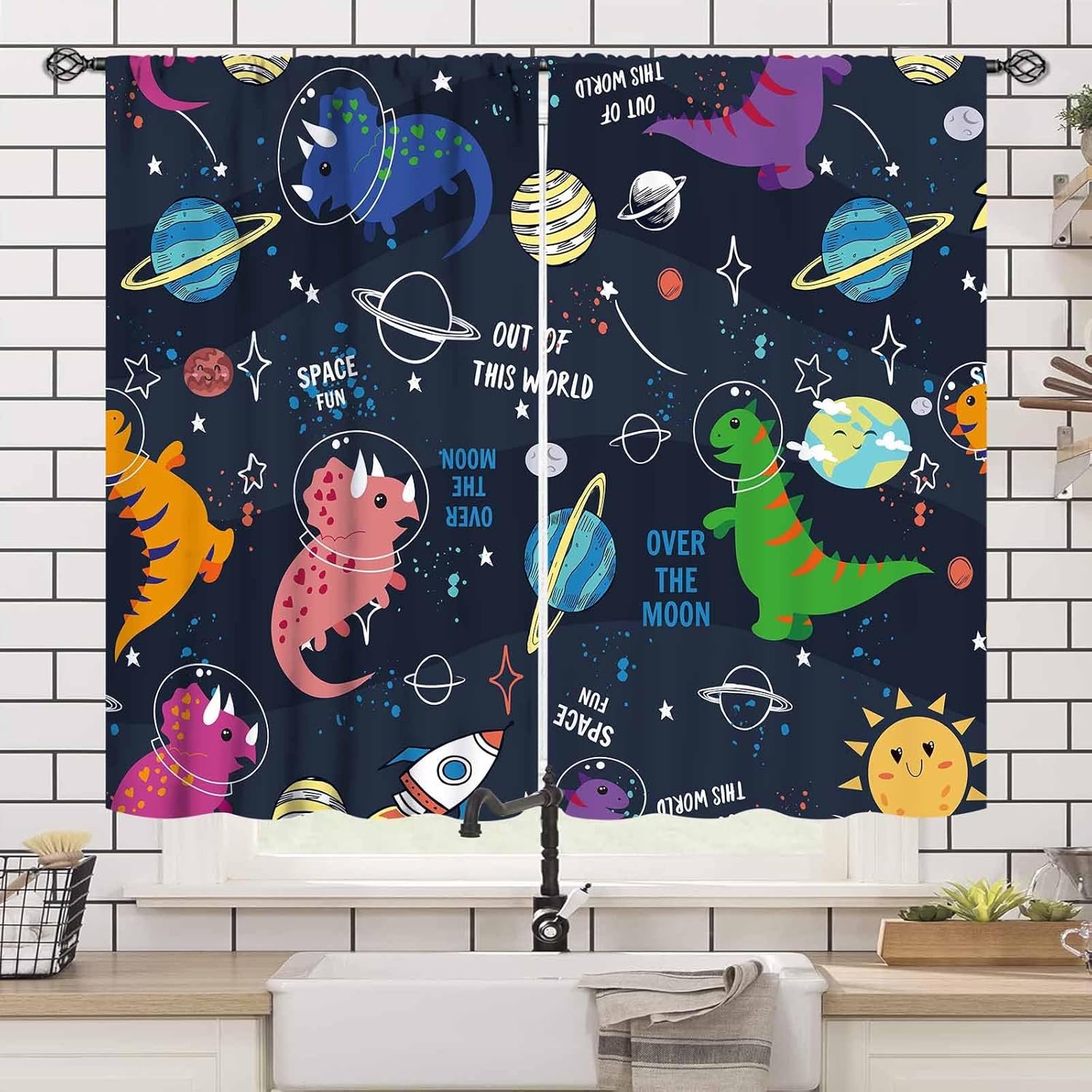 Dinosaur Curtains for Kids Roo - Baby Nursery Animal Theme review and price