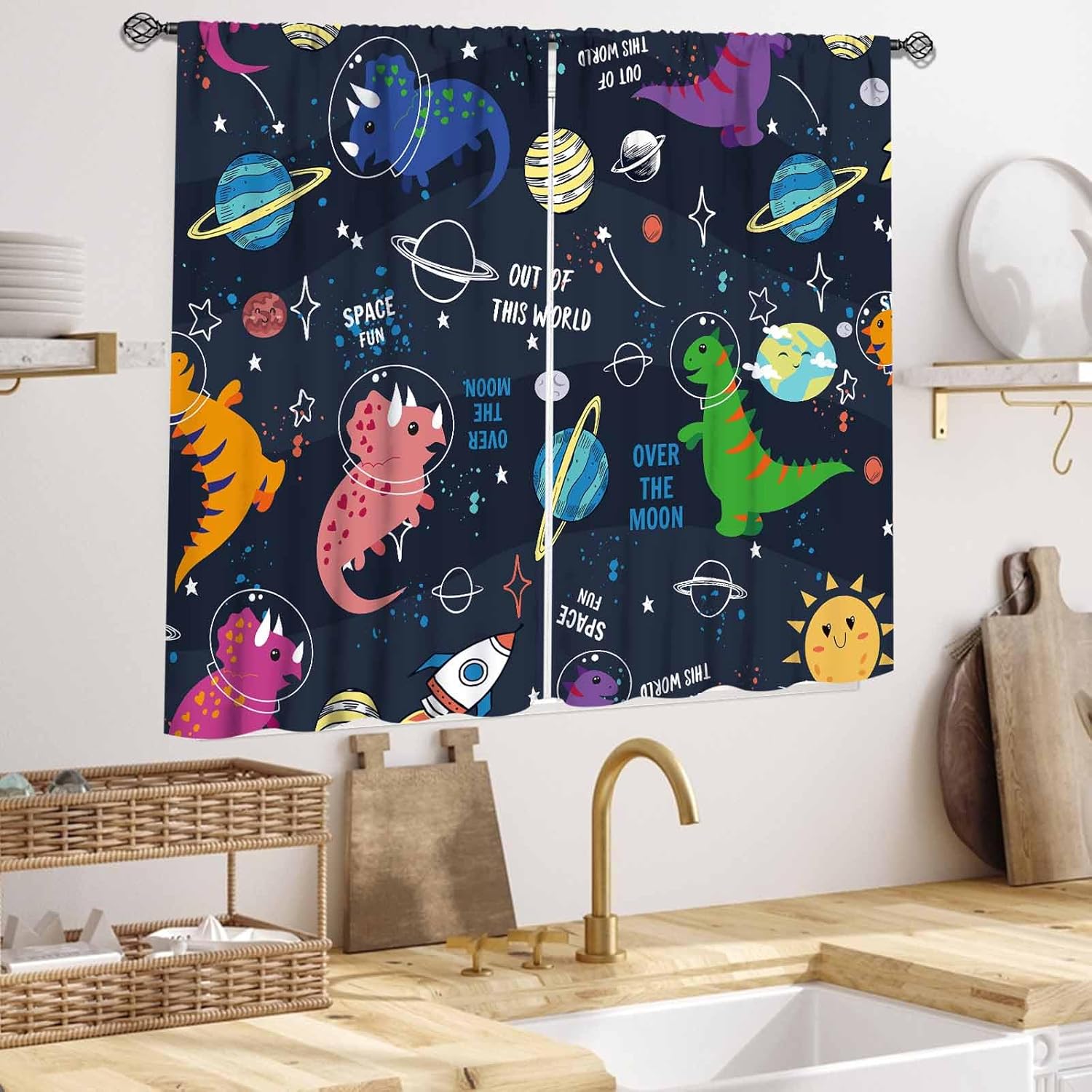 Dinosaur Curtains for Kids Roo - Baby Nursery Animal Theme review and price